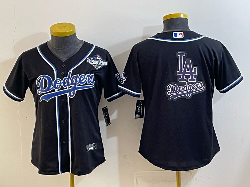 Youth 2026 Los Angeles Dodgers Blank Black Game Nike MLB Jersey style 0020->youth mlb jersey->Youth Jersey